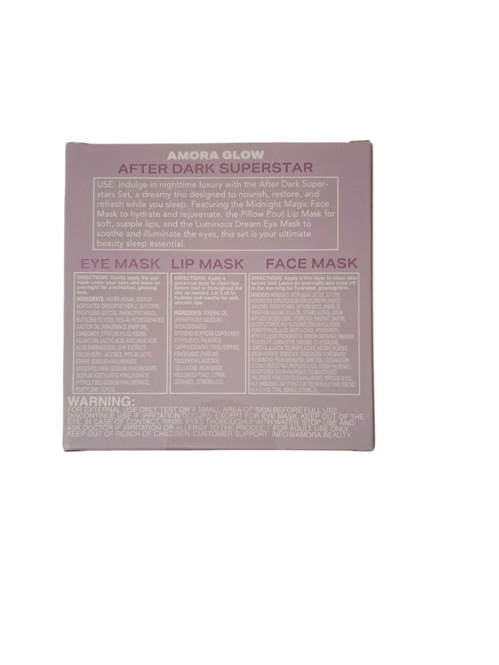 After Dark Superstar Skincare Mask Set - Lavender